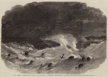 The Wreck of the Royal Charter on the Coast of Anglesea, near Moelfre Five Miles from Point Lynas Lighthouse